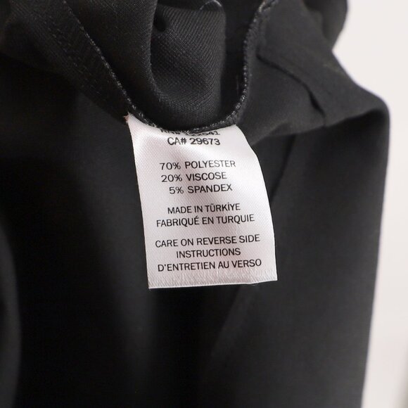 NWT KOZAN Overlapping Asymmetric Hem Mock Neck Abstract Tunic Top Size L - Picture 10 of 10